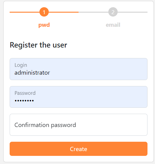 Registration workflow